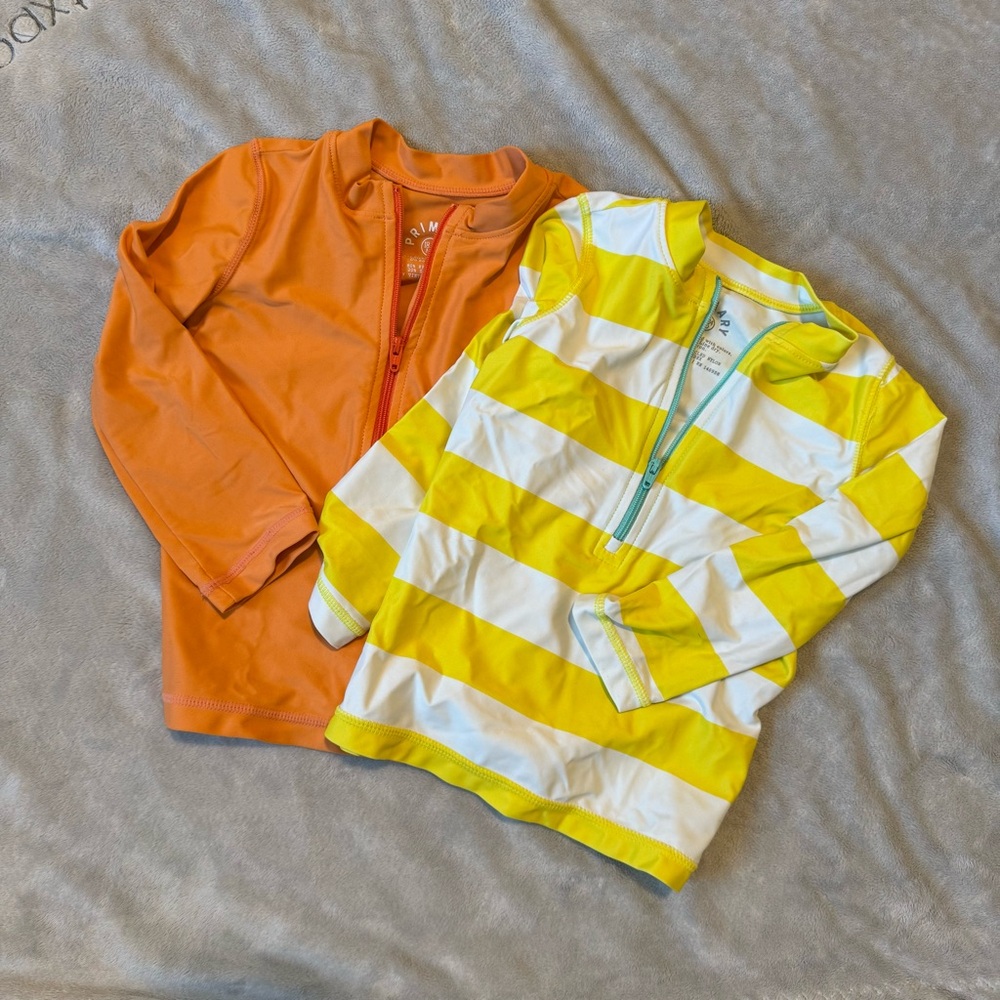 Primary Rashguards Zip-Up Shirts (18-24 mo)